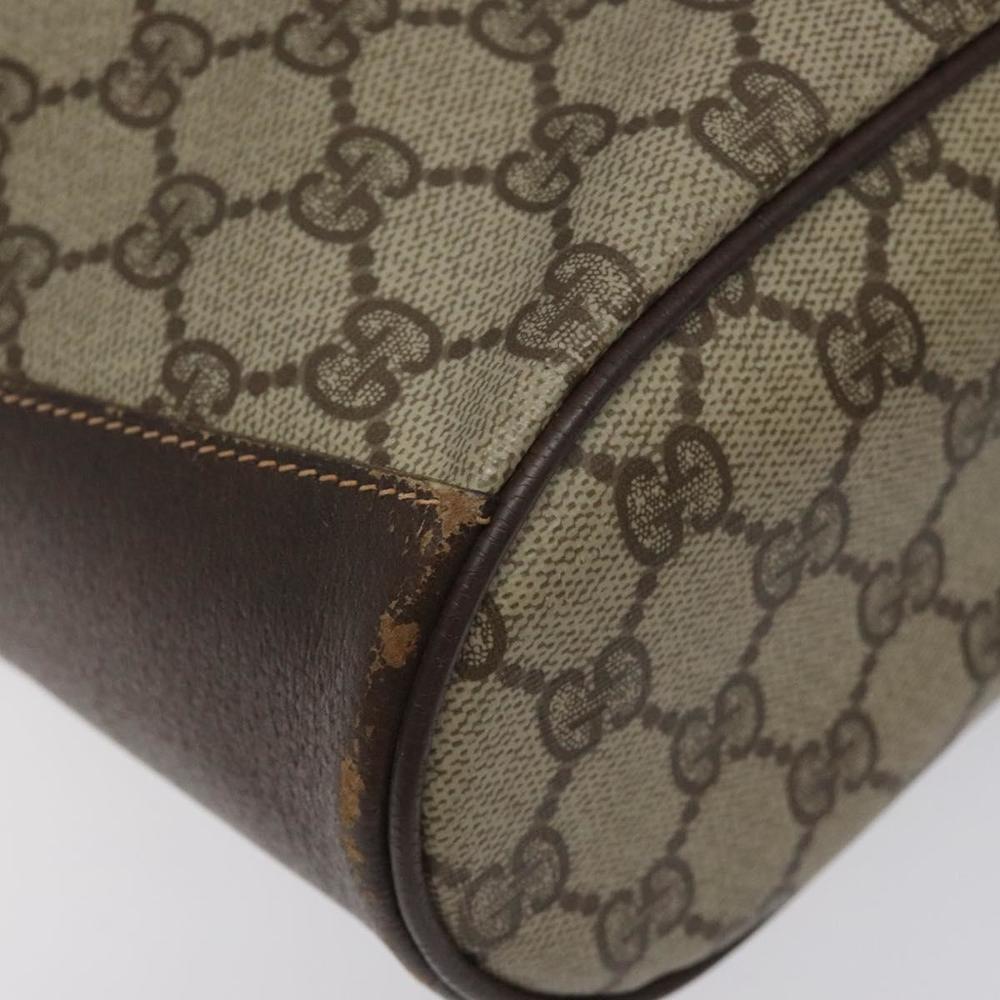GUCCI GG Supreme Web Sherry Line Bag PVC Beige Gold 164 02 034 Auth 117305 - Picture 14 of 16